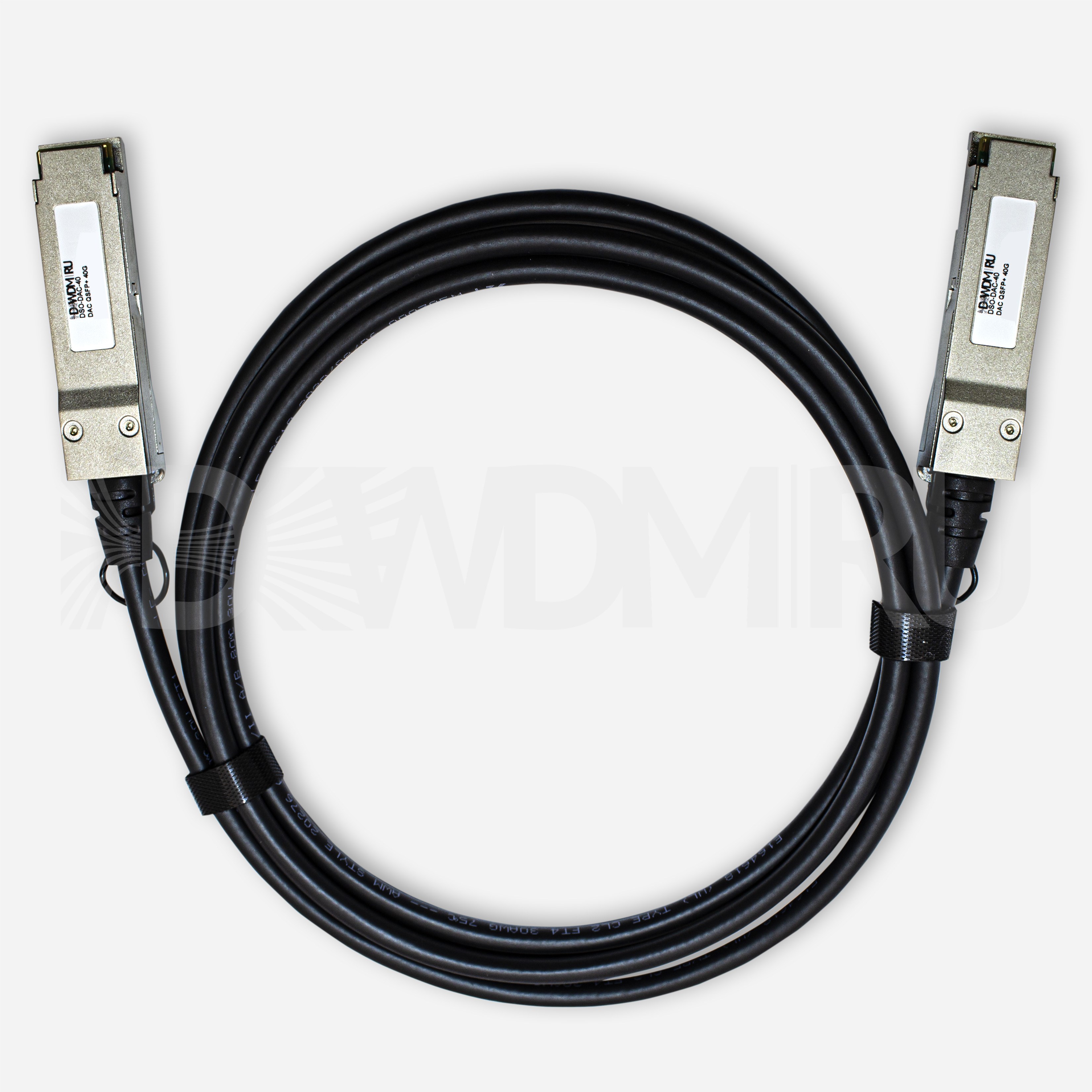 Intel совместимый кабель Direct Attached (DAC), QSFP+, 30AWG, 40 Гб/с, 3 м